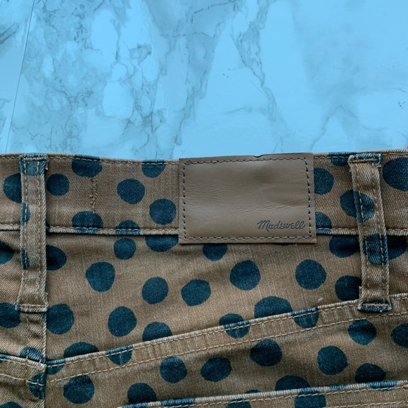Madewell 10” High Rise Skinny Polka Dot Jeans - Picture 5 of 11